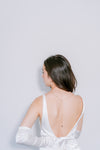 Crimson Bridal Back Necklace
