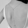 Crimson Bridal Back Necklace