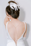 Crimson Bridal Back Necklace
