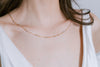 Crimson Bridal Back Necklace