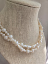 Bella Baroque Pearl Double Strand Bridal Necklace