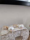 Laith Gold & Silver Pearl Bridal Earrings