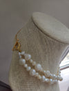 Bella Baroque Pearl Double Strand Bridal Necklace