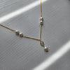 Sabine Freshwater Pearl & Quartz Bridal Necklace